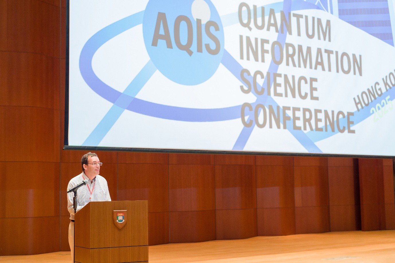 Professor Giulio Chiribella, Associate Director (Research & Graduate Studies) of CDS, kicks off the 25th AQIS’25.