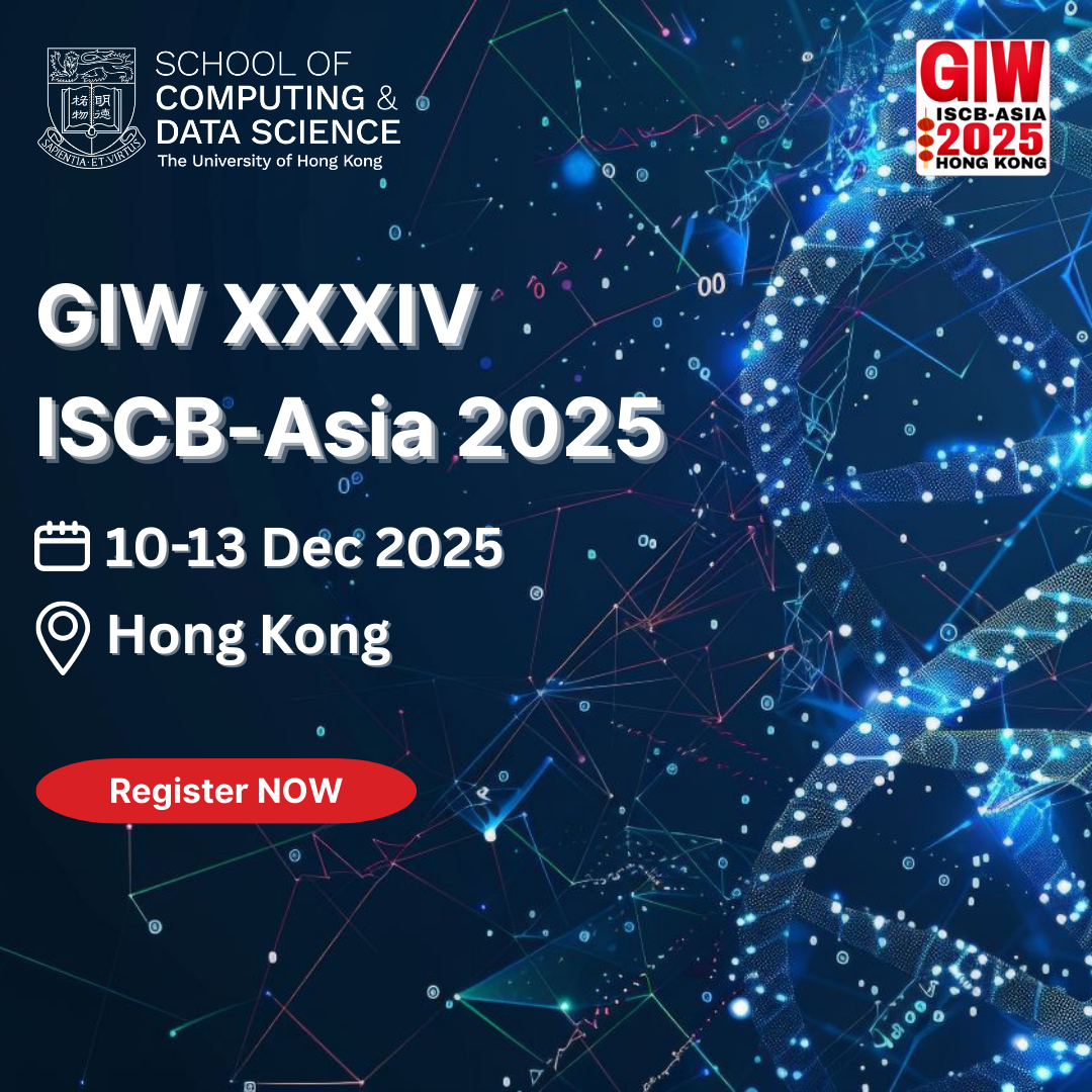 GIW XXXIV ISCB-Asia 2025 Comes to Hong Kong