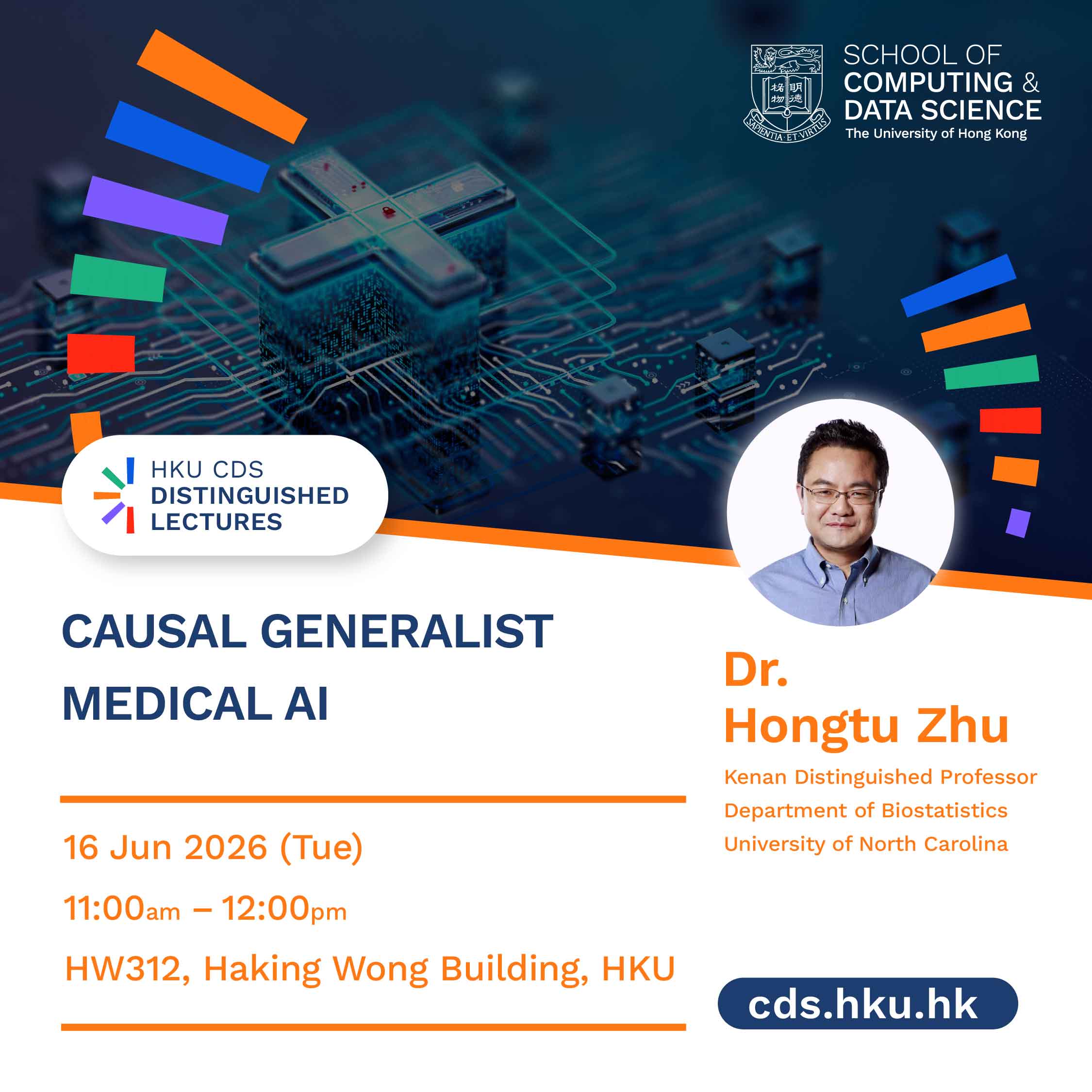 HKU CDS Distinguished Lecture Series – Causal Generalist Medical AI